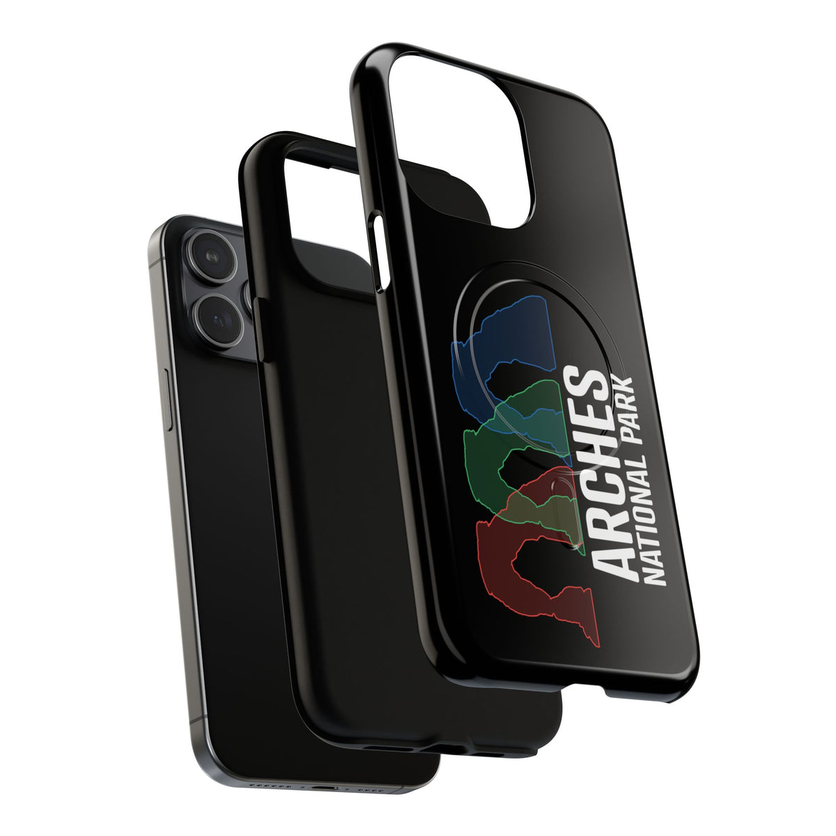 Arches National Park iPhone Case with MagSafe - Delicate Arch Histogram Design