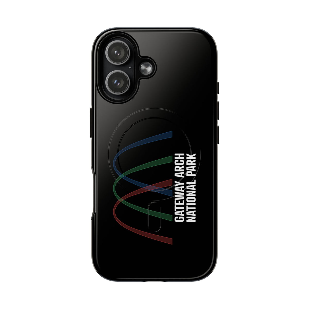 Gateway Arch National Park iPhone Case with MagSafe - Histogram Design