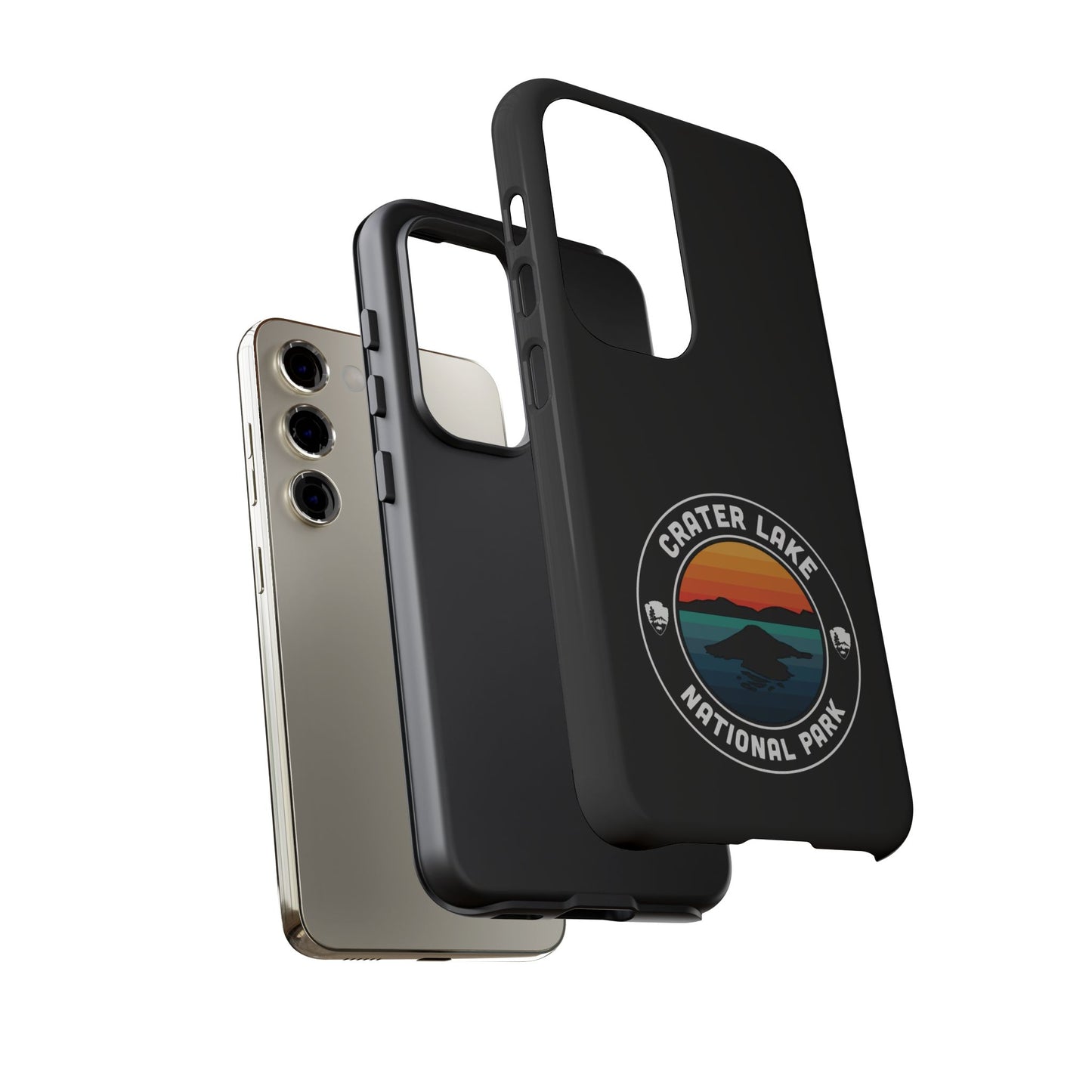 Crater Lake National Park Phone Case - Round Emblem Design