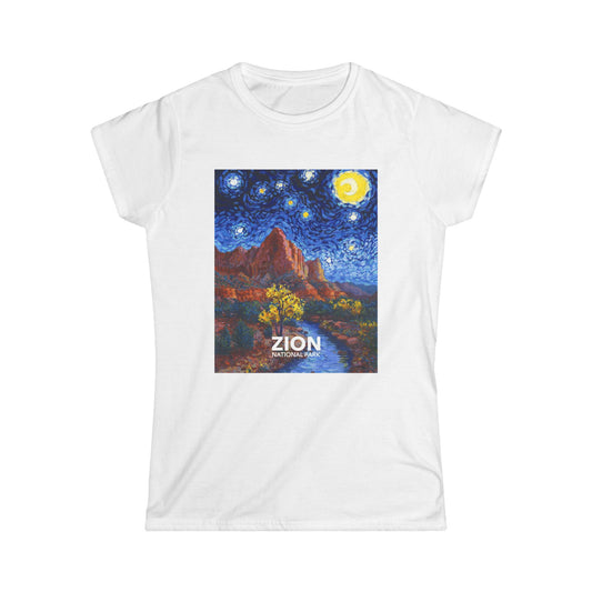 Zion National Park T-Shirt - Women's Starry Night