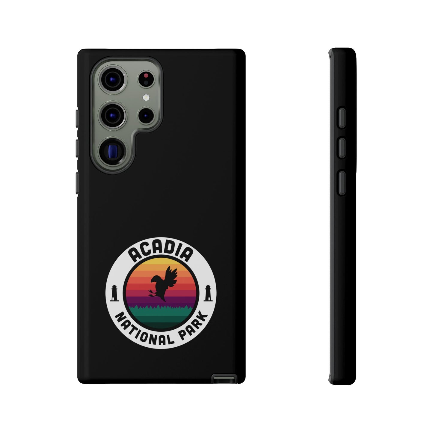 Acadia National Park Phone Case - Round Emblem Design
