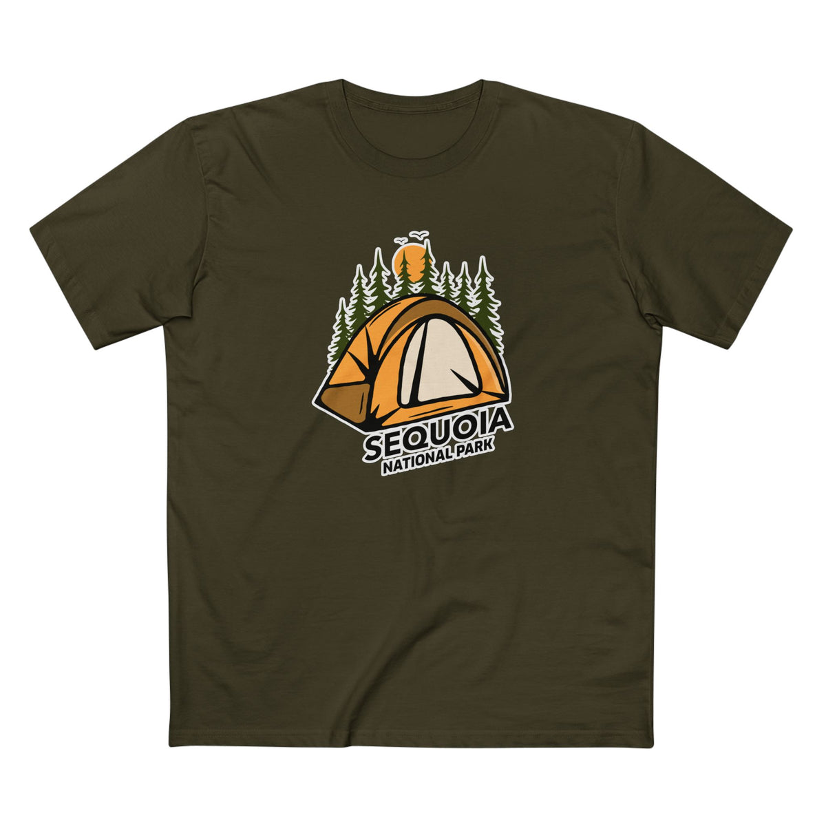 Sequoia National Park T-Shirt - Camping in Army