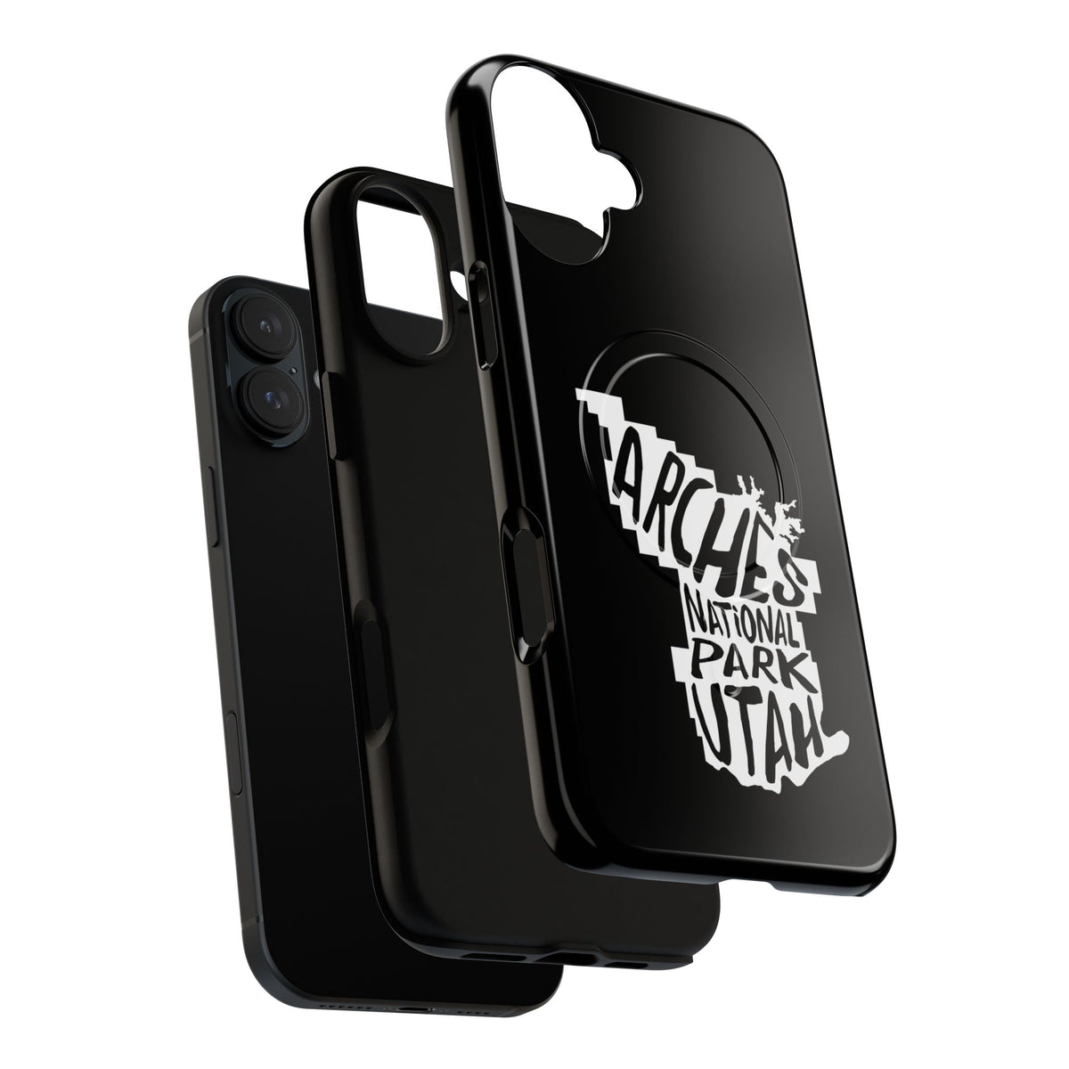 Arches National Park iPhone Case with MagSafe - Map Design