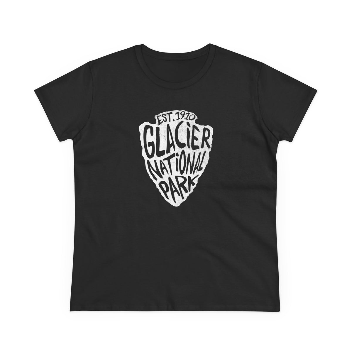 Glacier National Park Women's T-Shirt - Arrowhead Design
