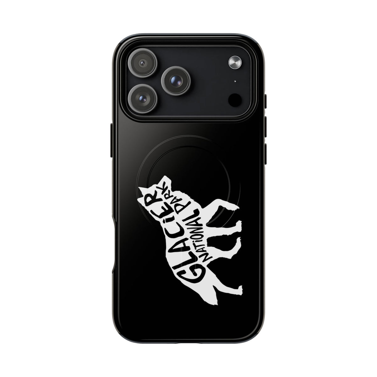 Glacier National Park iPhone Case with MagSafe - Wolf Design