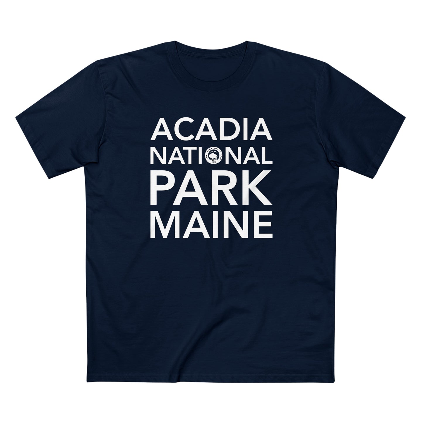 Acadia National Park T-Shirt Block Text