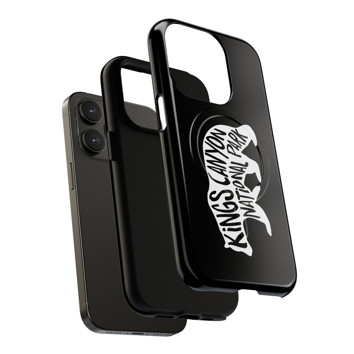 Kings Canyon National Park iPhone Case with MagSafe - Black Bear Design