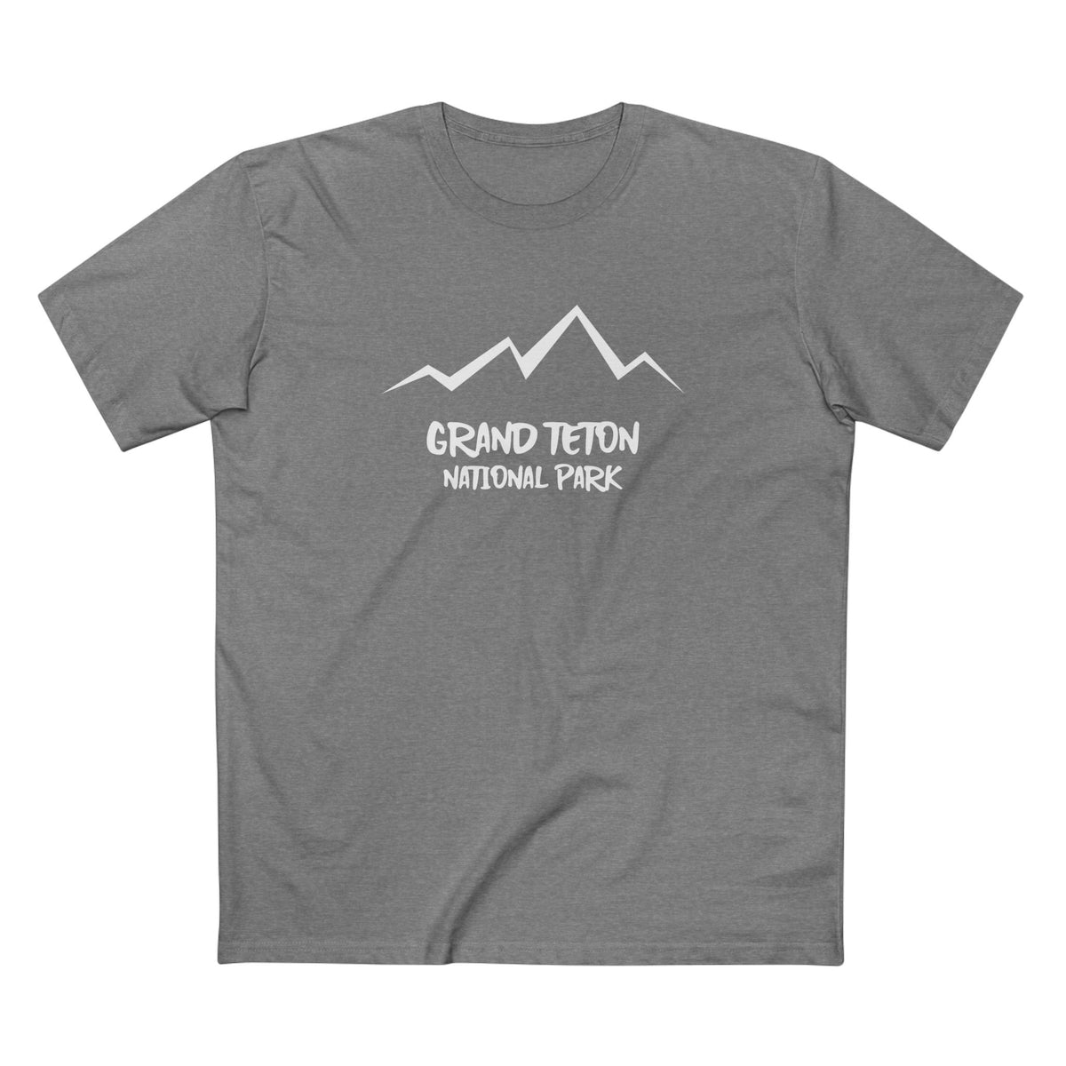 Grand Teton National Park T-Shirt Stamp in Athletic Heather