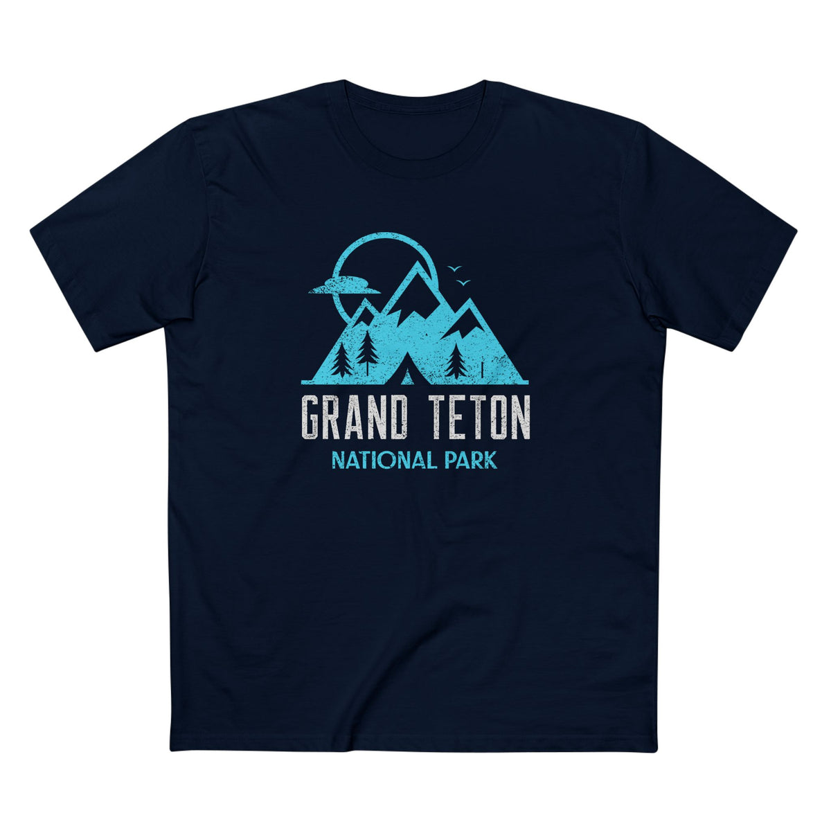 Grand Teton National Park T-Shirt Stamp in Navy
