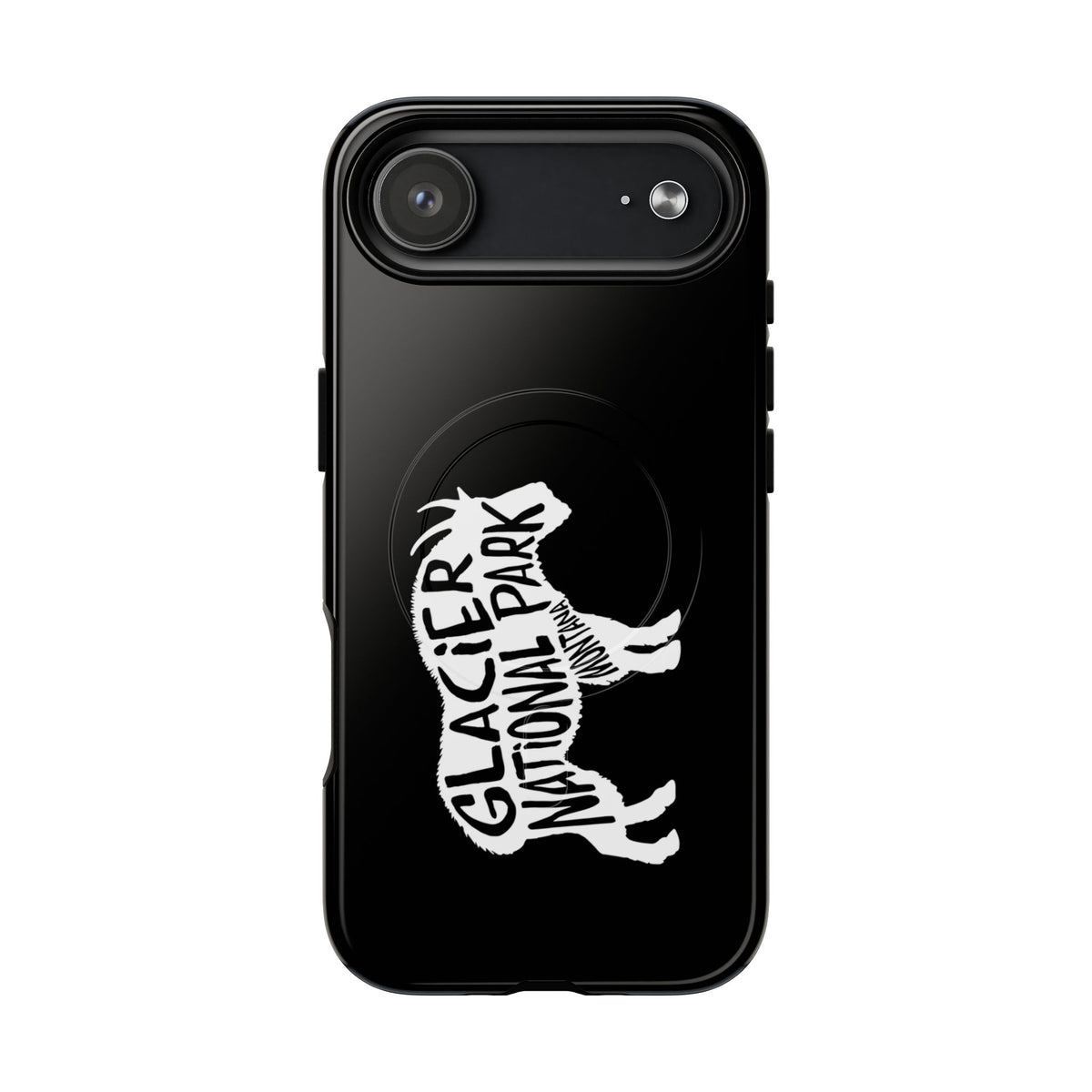 Glacier National Park iPhone Case with MagSafe - Mountain Goat Design
