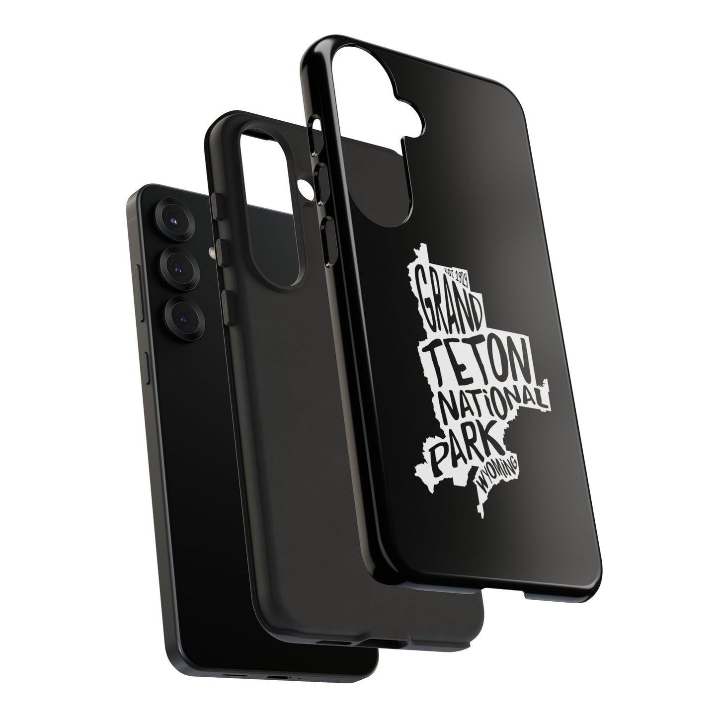 Grand Teton National Park Phone Case - Map Design
