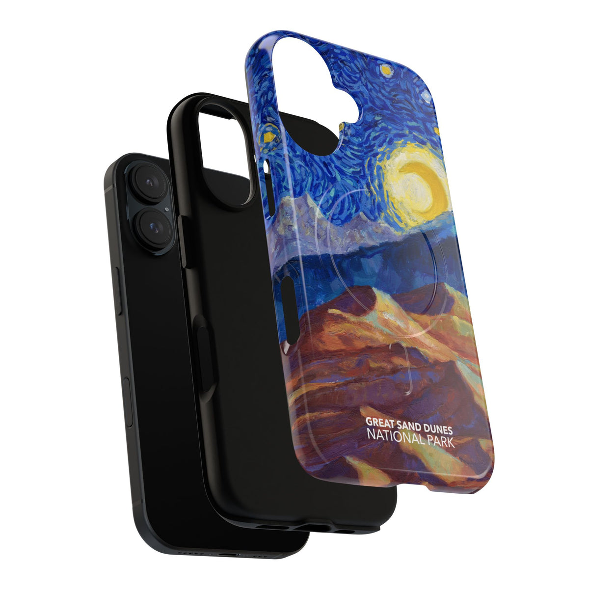 Great Sand Dunes National Park iPhone Case with MagSafe - Starry Night