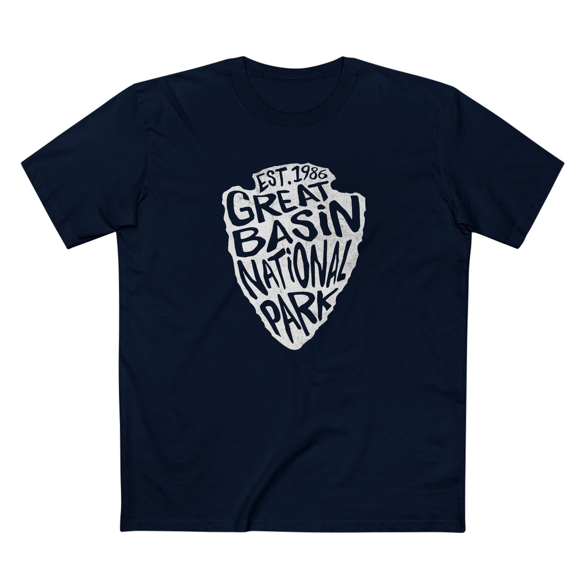 Great Basin National Park T-Shirt - Arrowhead Design in Navy