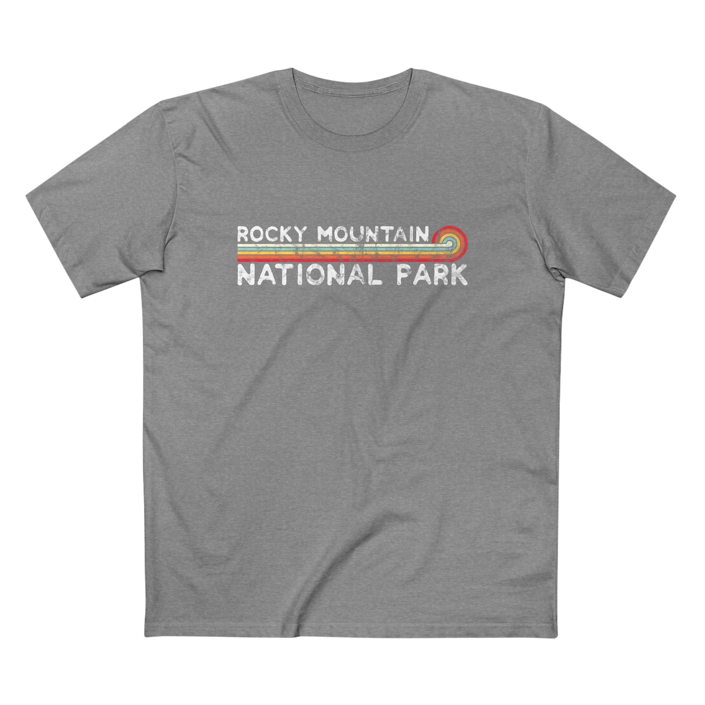 Rocky Mountain National Park T-Shirt - Vintage Stretched Sunrise