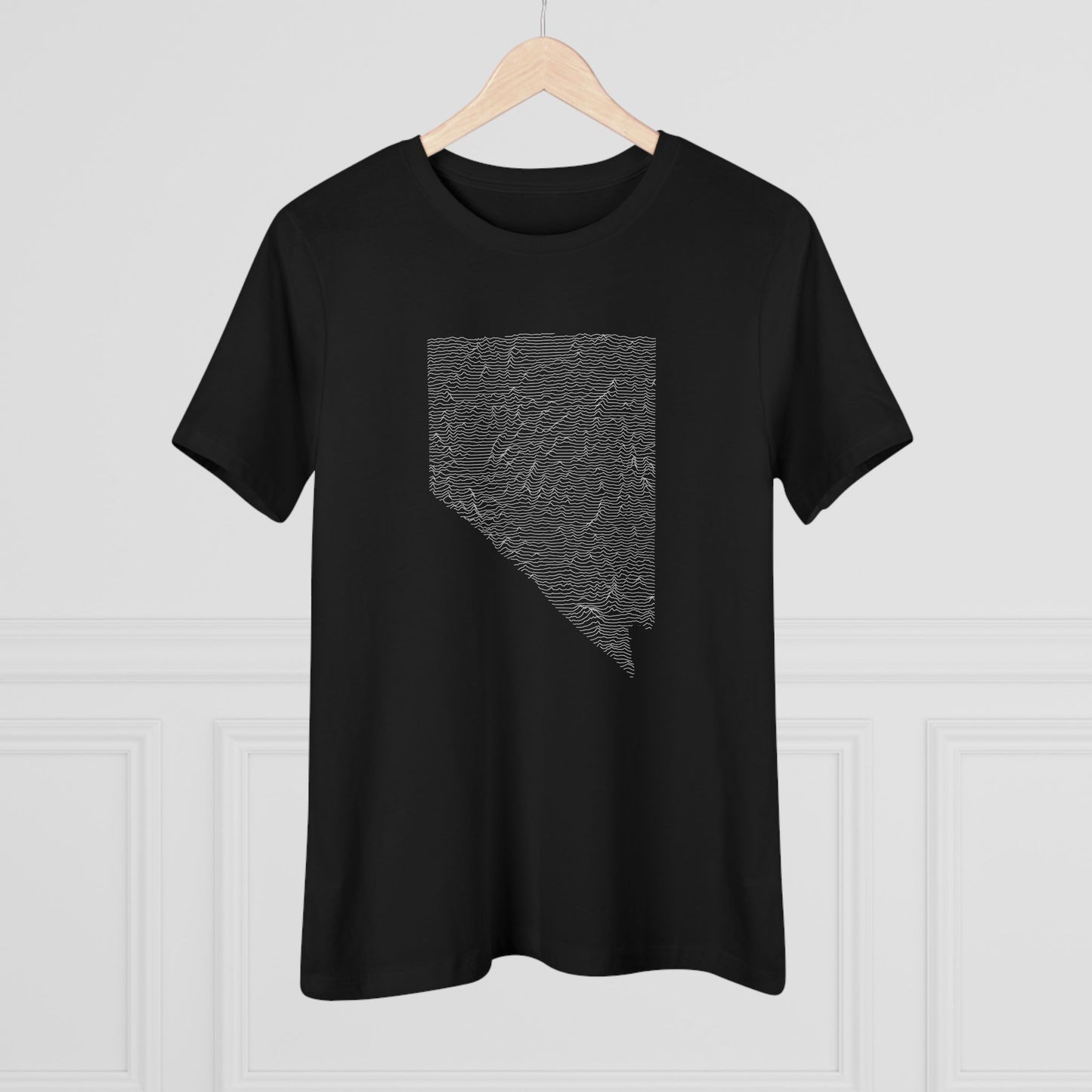 Nevada Women's T-Shirt - Topographical Lines