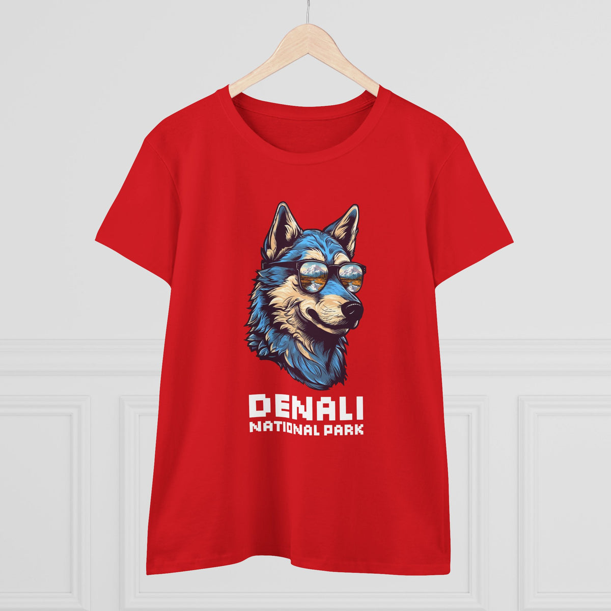 Denali National Park Women's T-Shirt - Cool Wolf