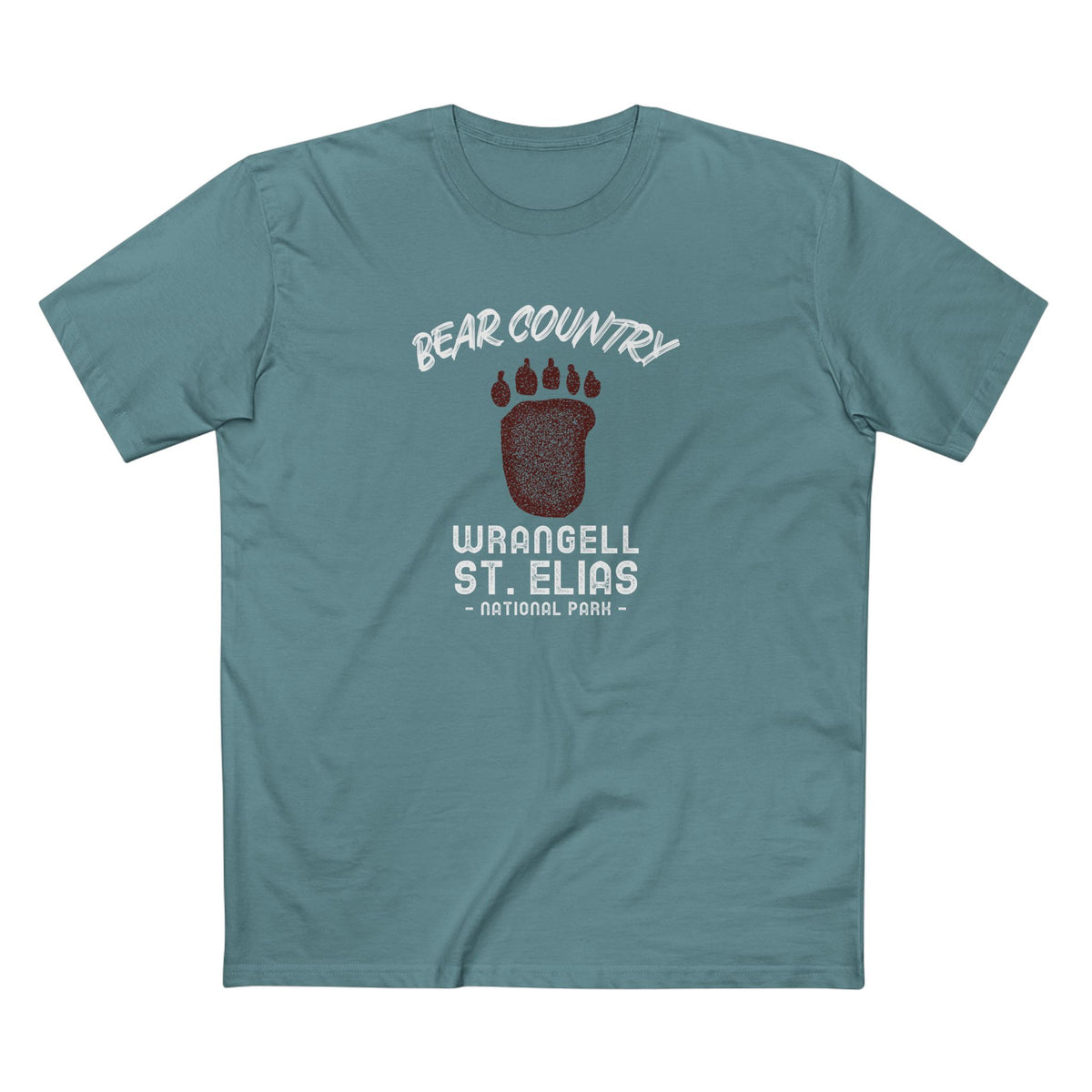 Wrangell St Elias National Park T-Shirt - Bear Country in Slate Blue