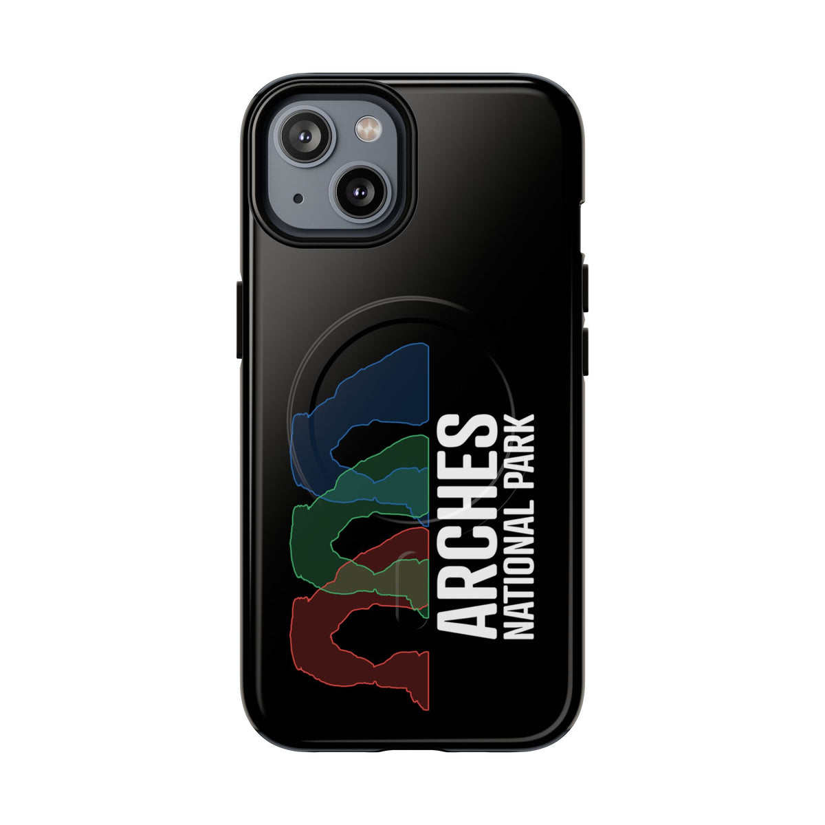 Arches National Park iPhone Case with MagSafe - Delicate Arch Histogram Design