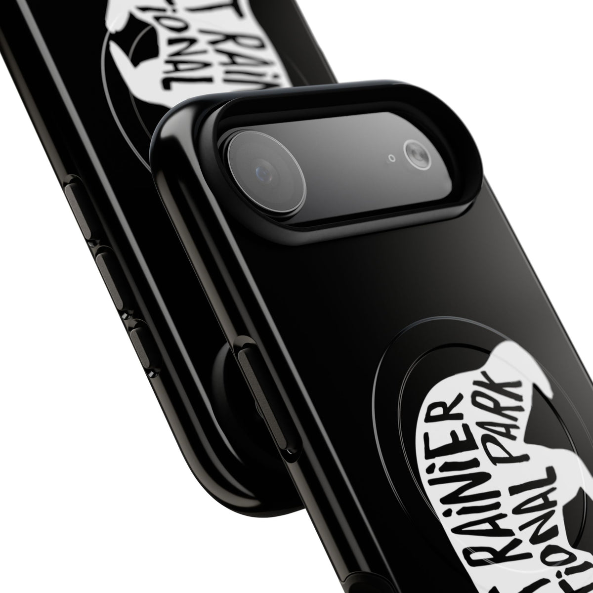 Mount Rainier National Park iPhone Case with MagSafe - Black Bear Design