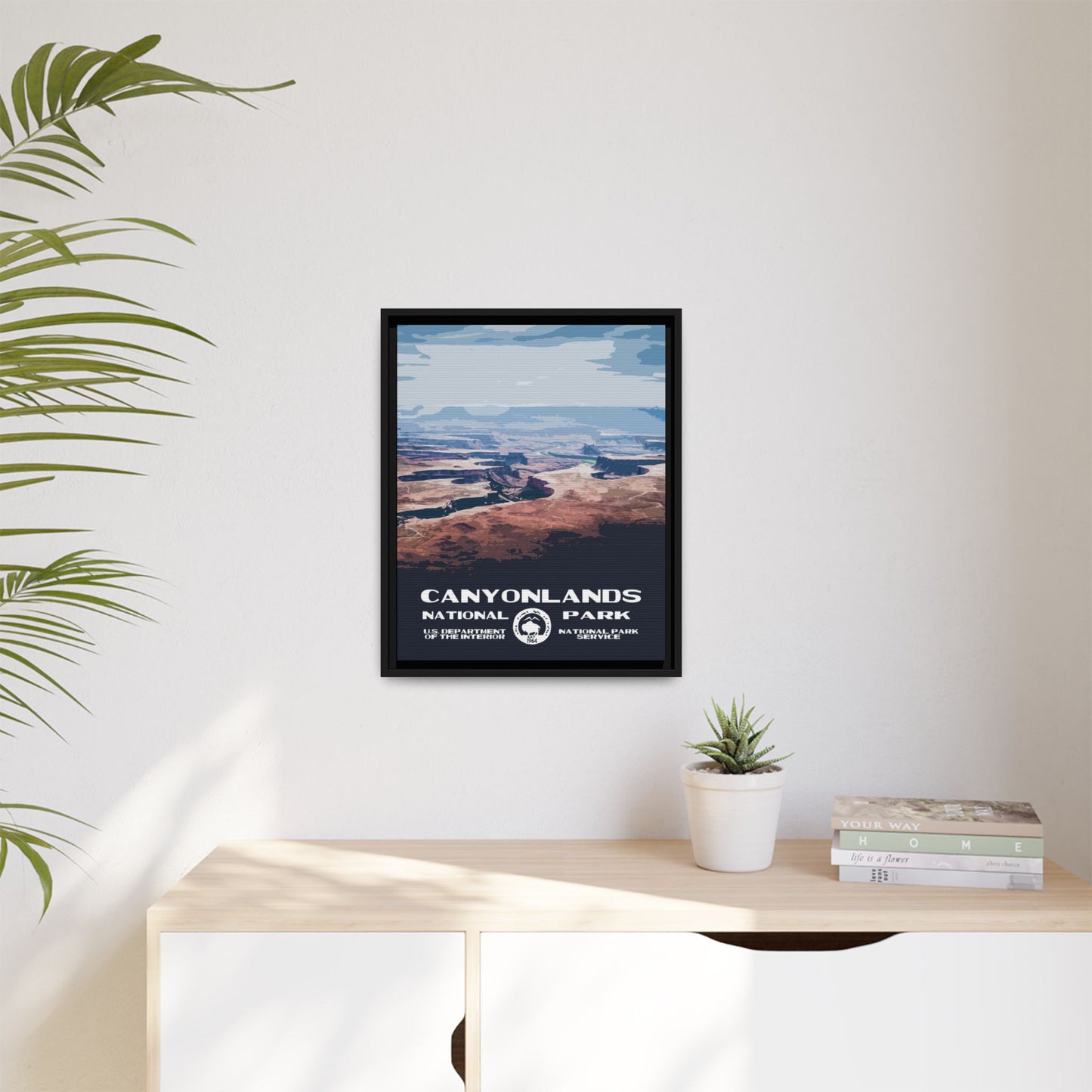 Canyonlands National Park Framed Canvas - WPA Poster