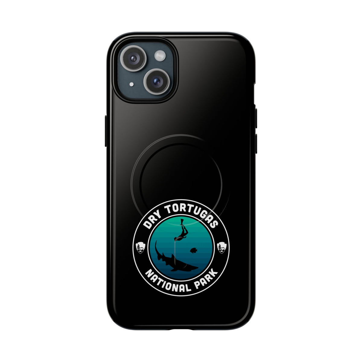 Dry Tortugas National Park iPhone Case with MagSafe - Round Emblem Design