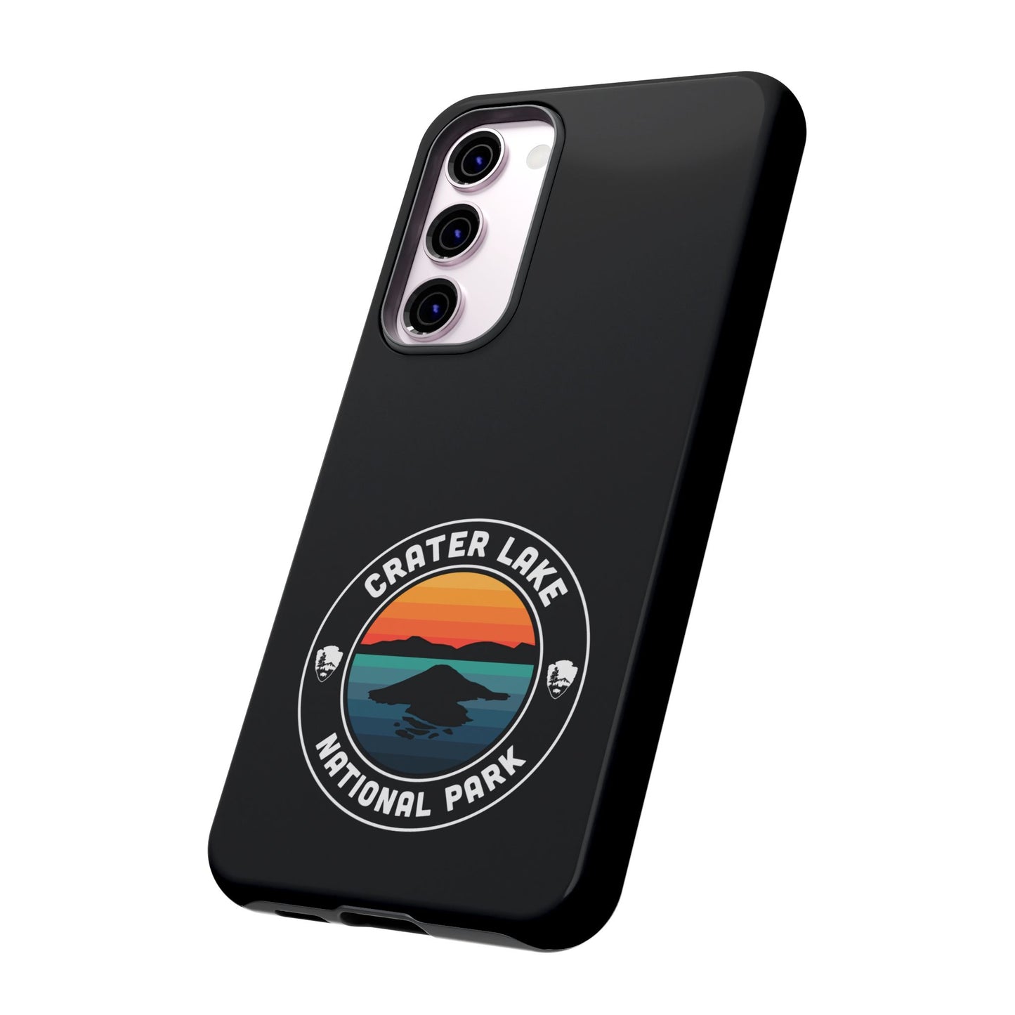 Crater Lake National Park Phone Case - Round Emblem Design