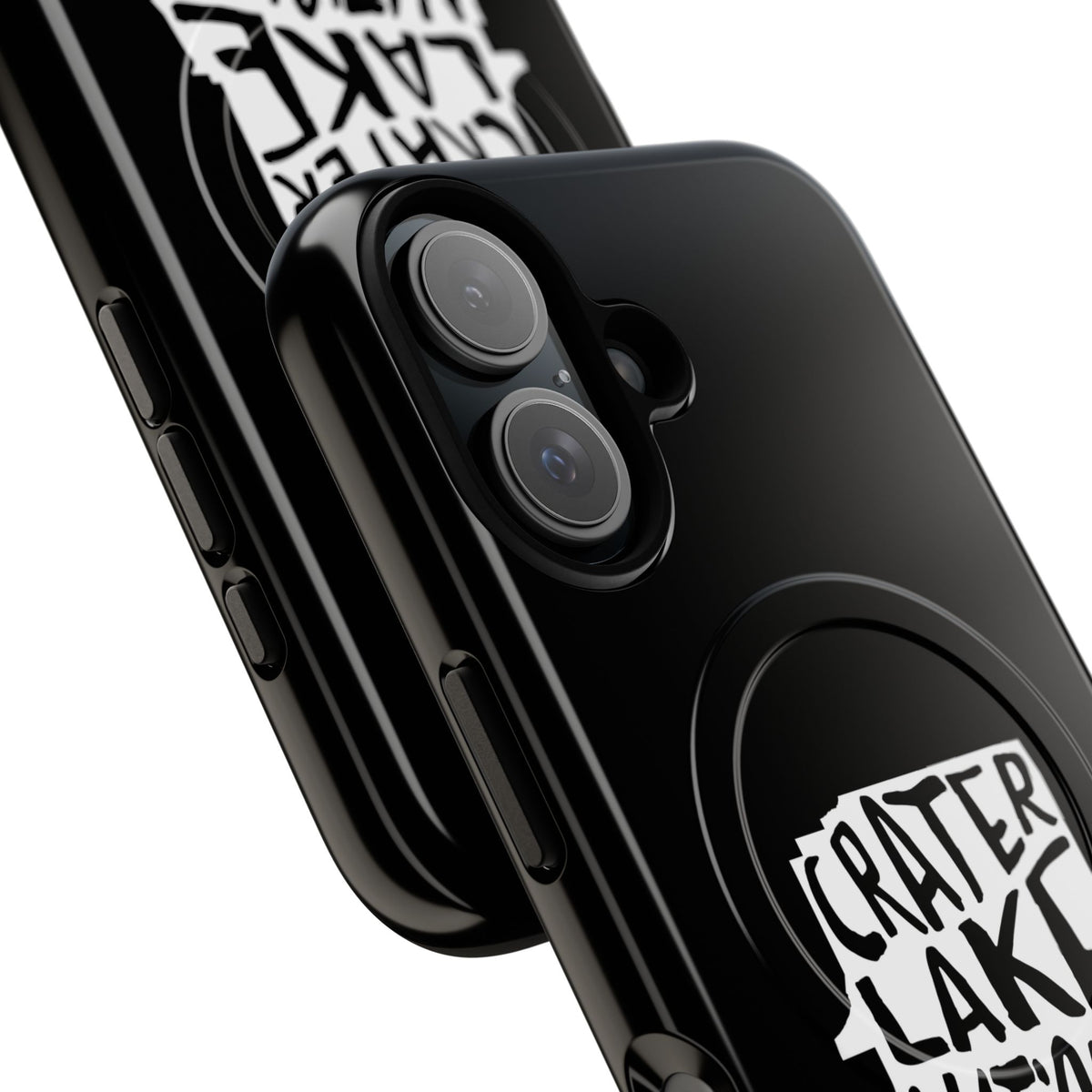 Crater Lake National Park iPhone Case with MagSafe - Map Design