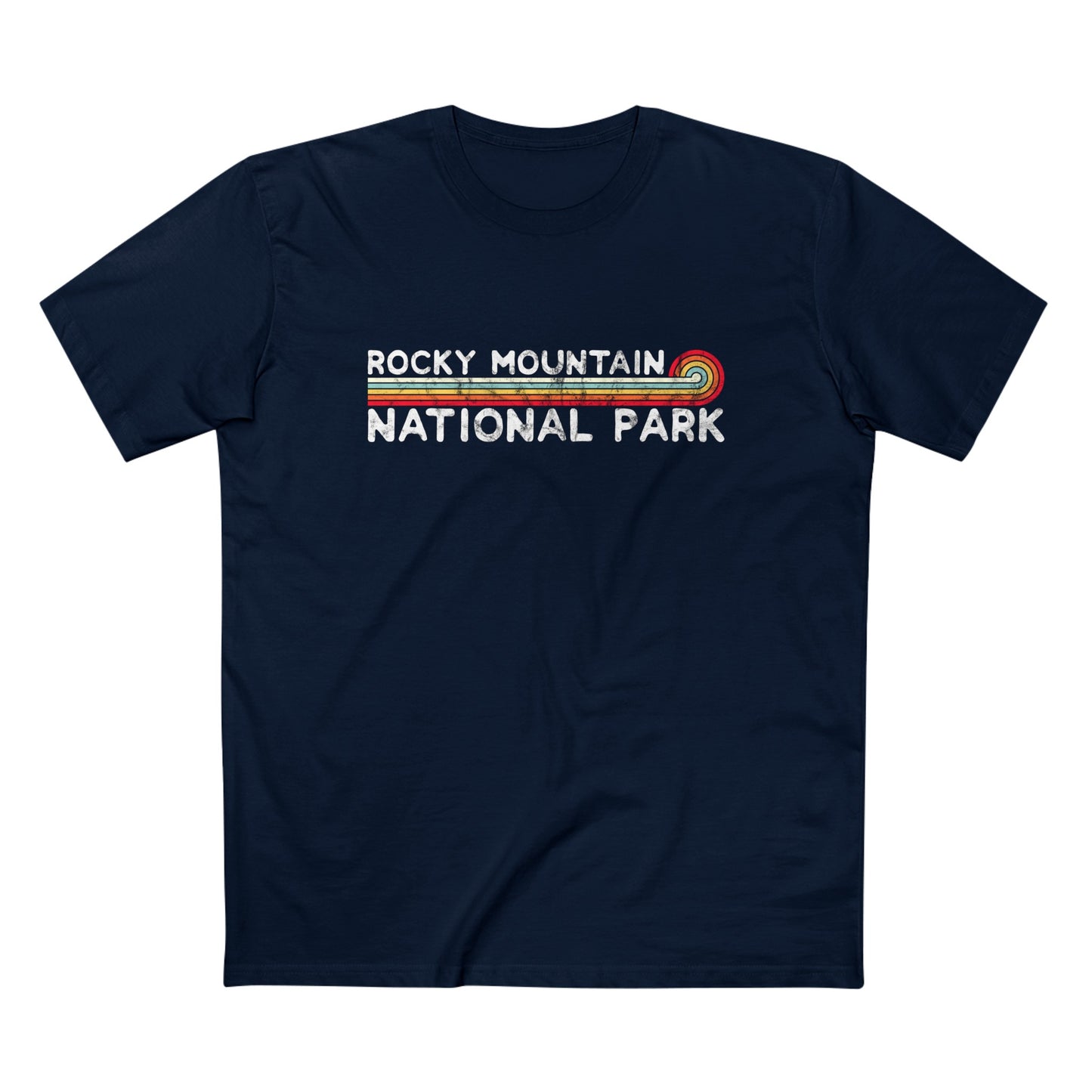 Rocky Mountain National Park T-Shirt - Vintage Stretched Sunrise