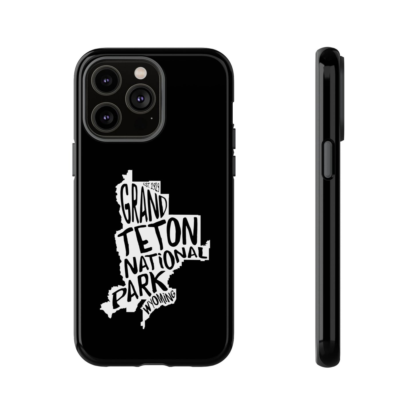 Grand Teton National Park Phone Case - Map Design