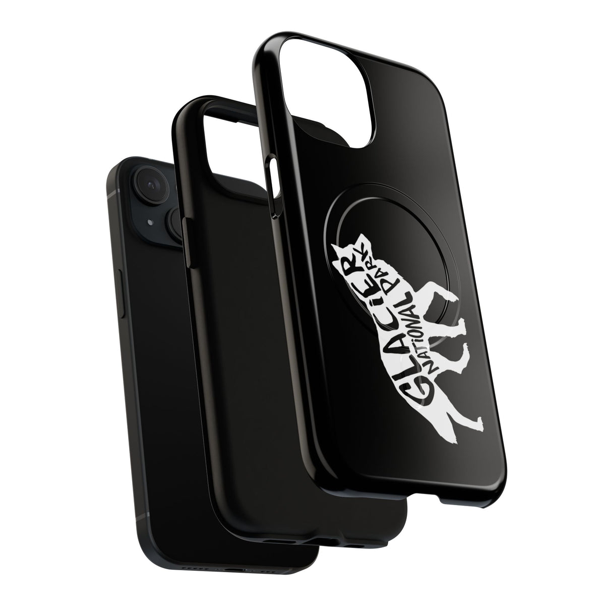 Glacier National Park iPhone Case with MagSafe - Wolf Design