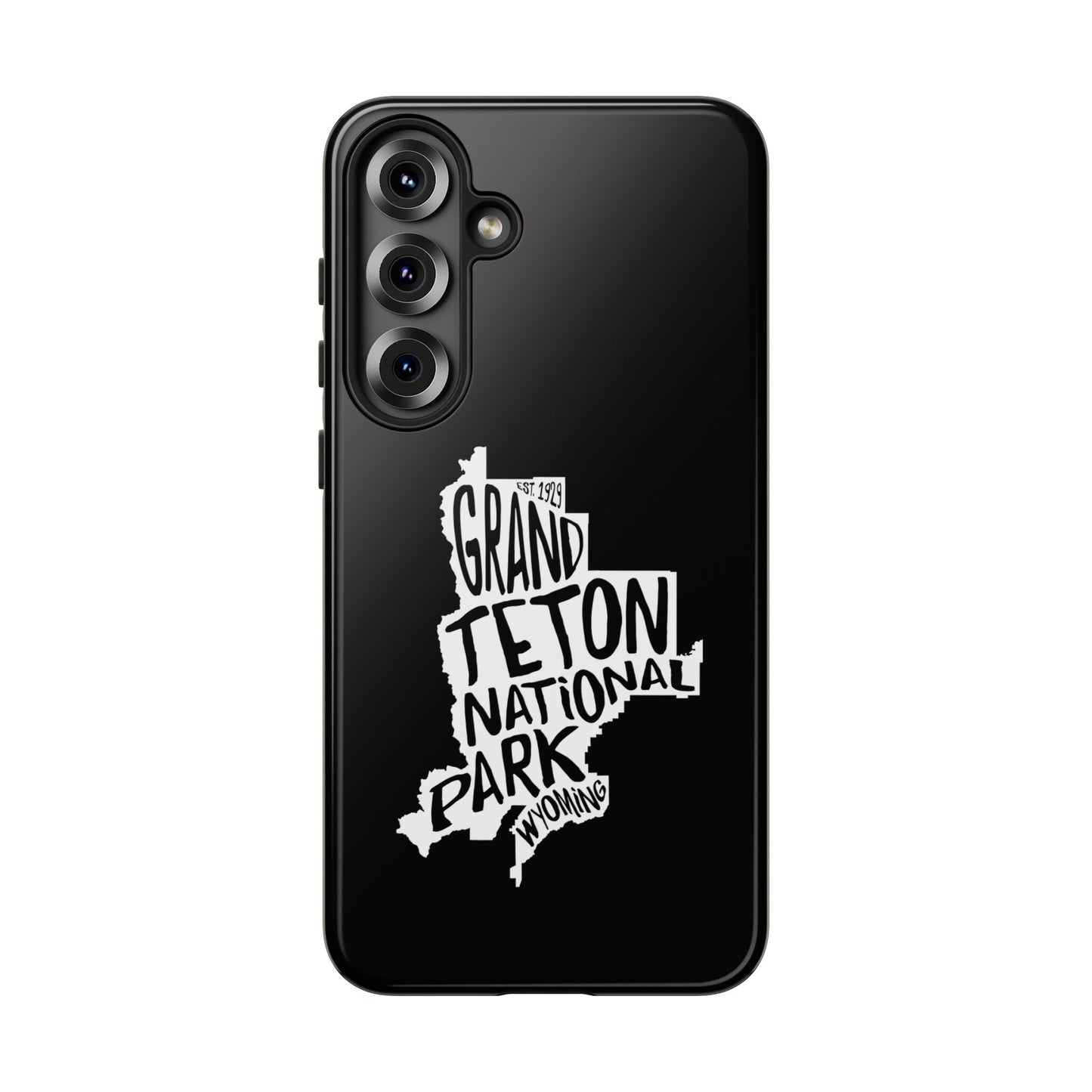 Grand Teton National Park Phone Case - Map Design