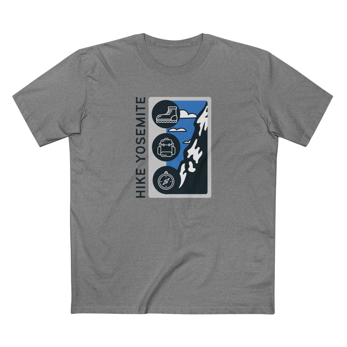 Yosemite National Park T-Shirt - Hike Yosemite in Athletic Heather