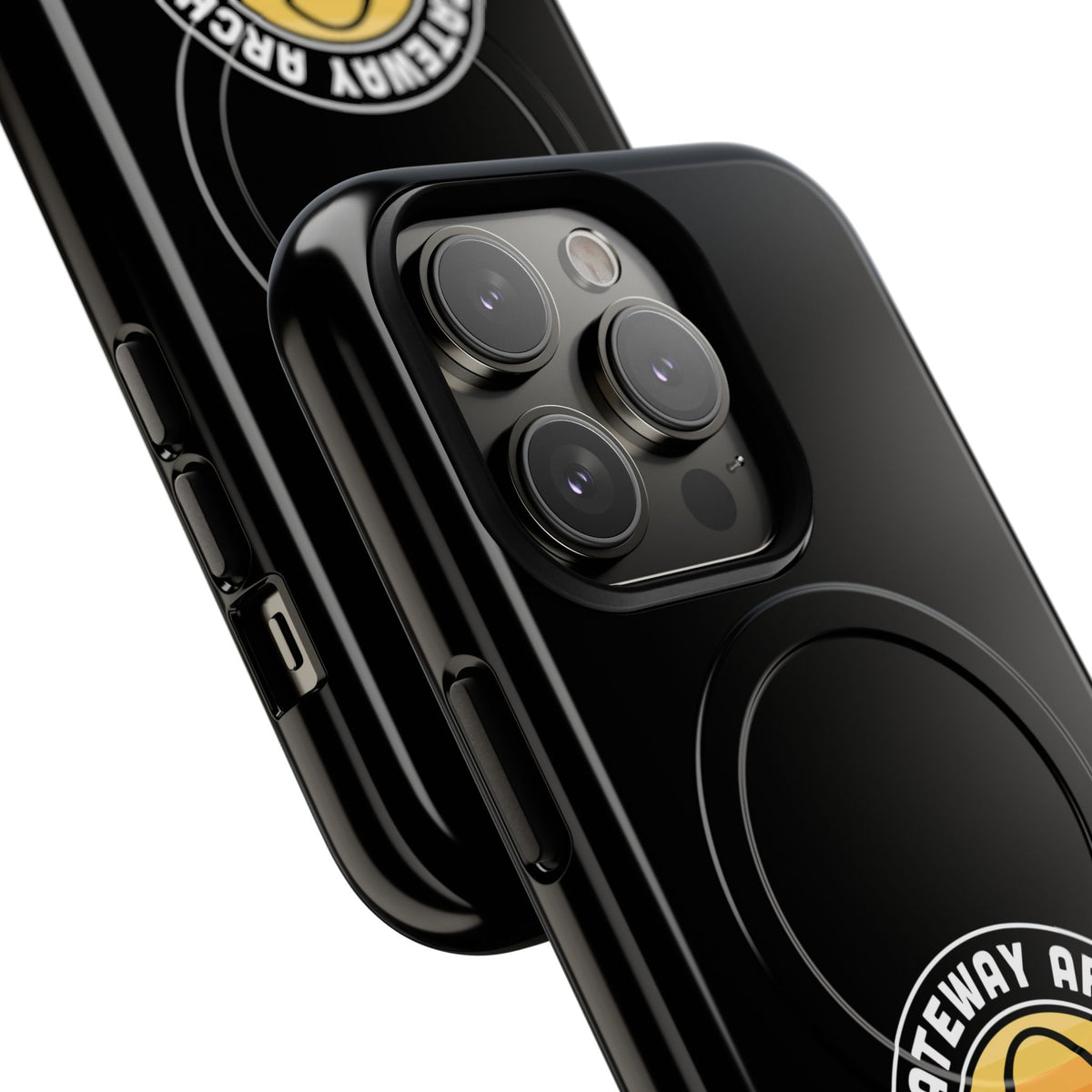 Gateway Arch National Park iPhone Case with MagSafe - Round Emblem Design
