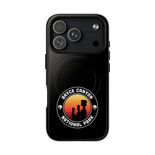 Bryce Canyon National Park iPhone case with MagSafe featuring round emblem artwork.