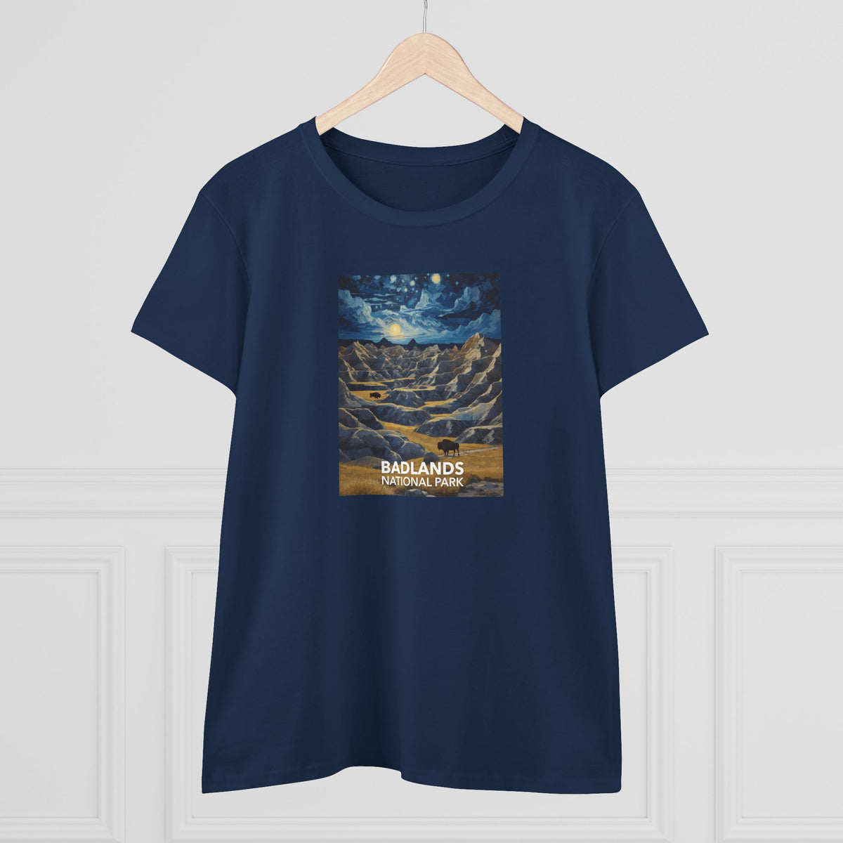 Badlands National Park Women's T-Shirt - Starry Night