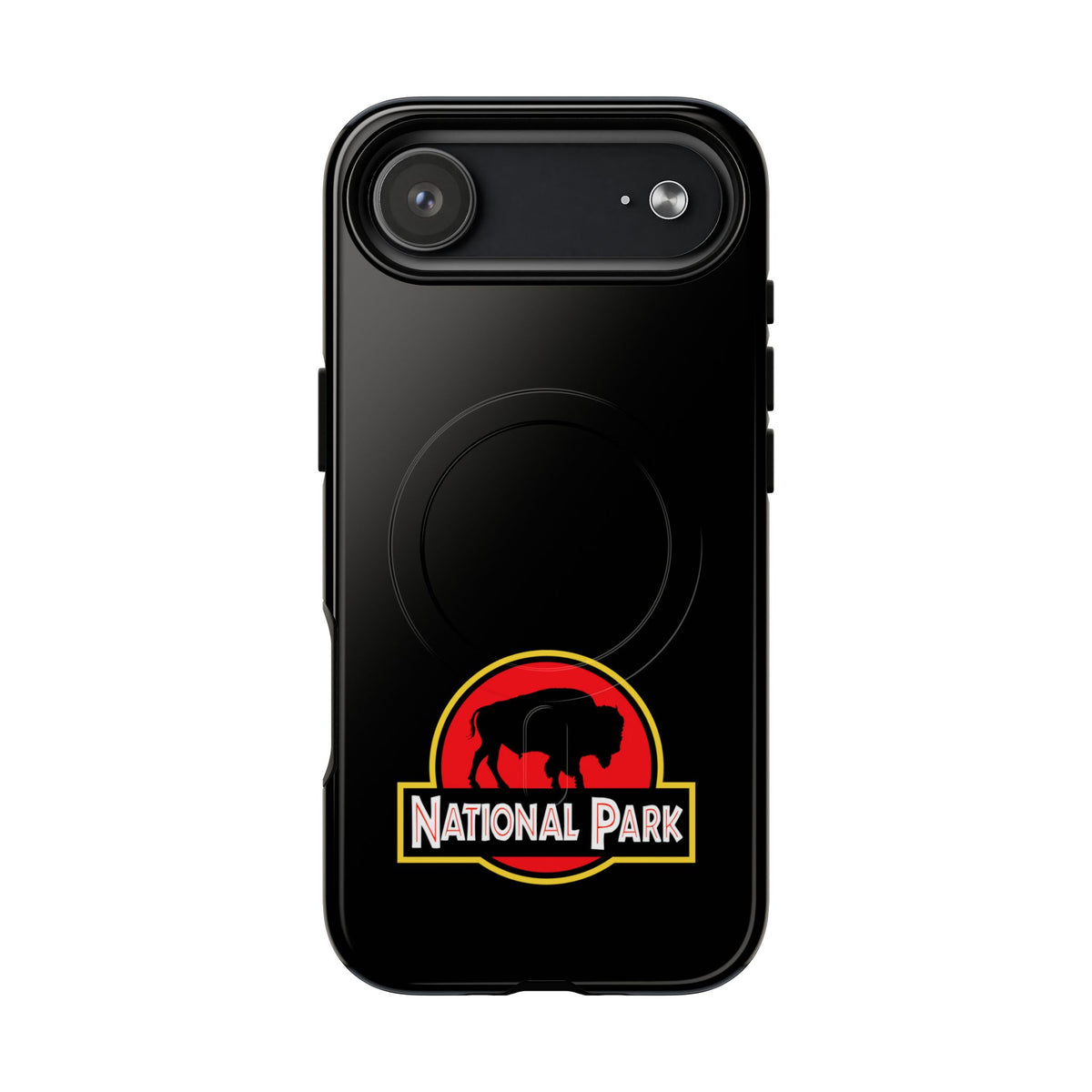 Bison National Park iPhone Case with MagSafe - Parody Logo