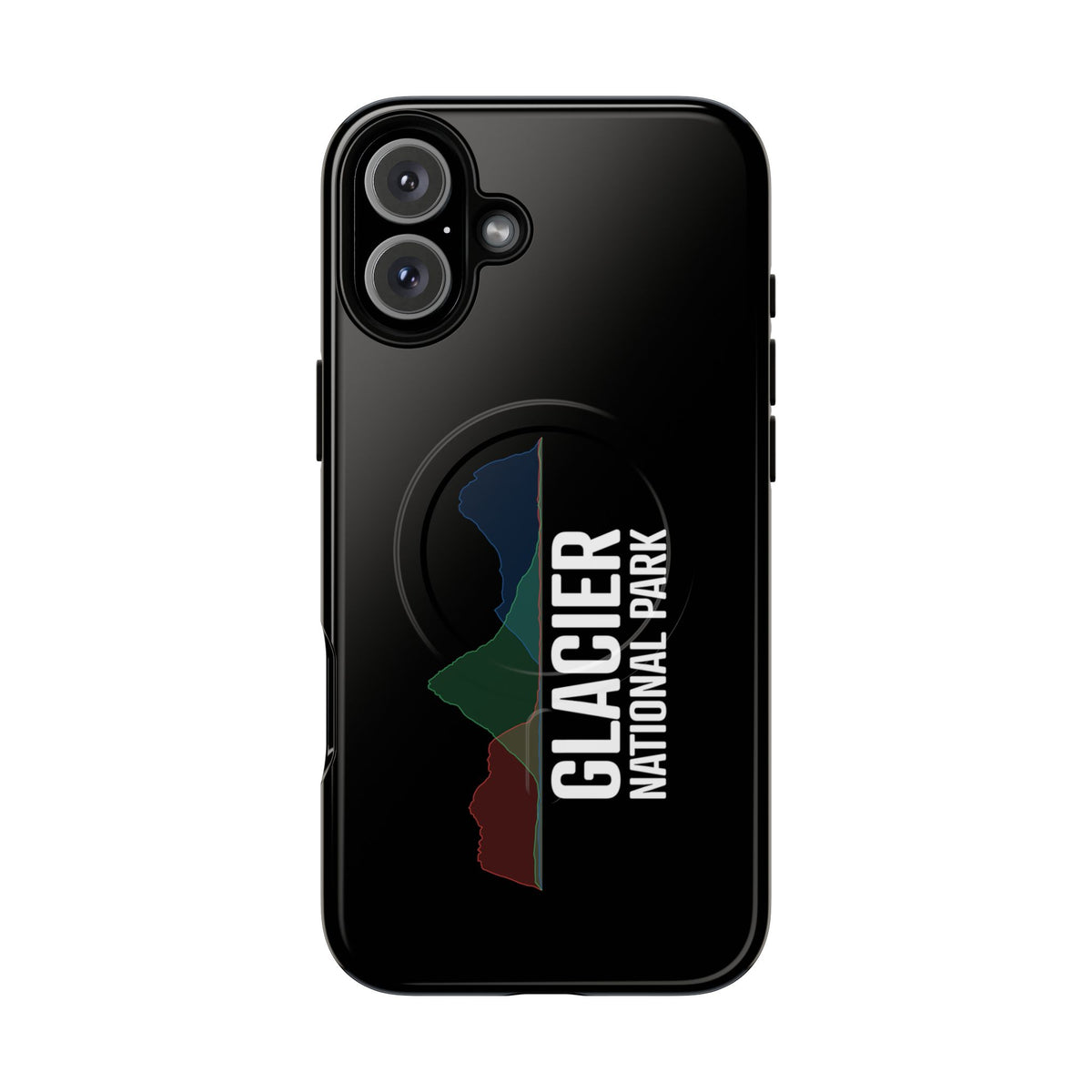 Glacier National Park iPhone Case with MagSafe - Histogram Design