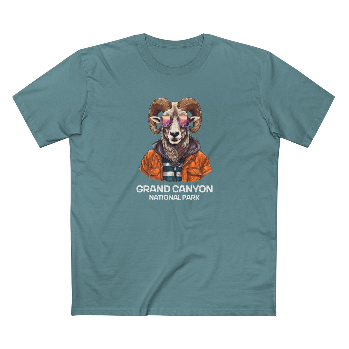 Grand Canyon National Park T-Shirt - Bighorn Sheep in Slate Blue