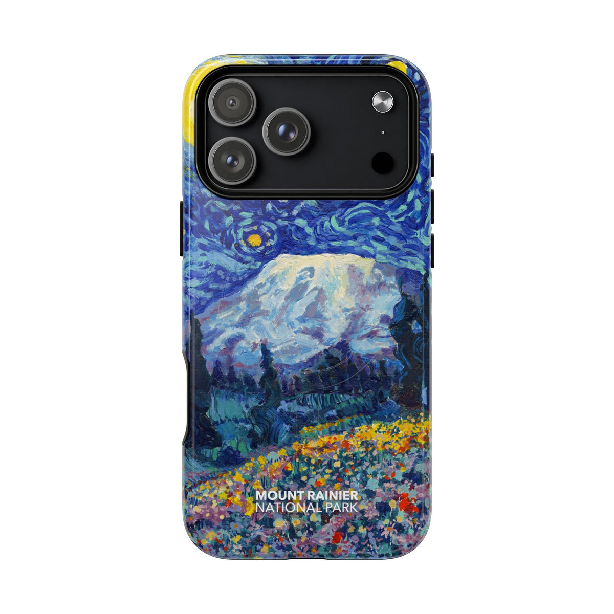 Mount Rainier National Park iPhone Case with MagSafe - Starry Night