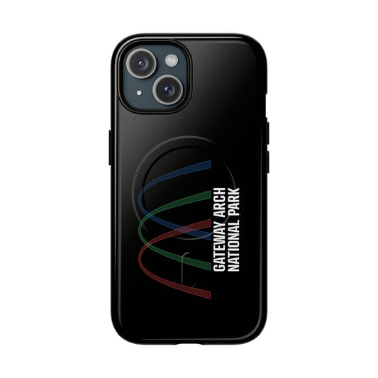 Gateway Arch National Park iPhone Case with MagSafe - Histogram Design