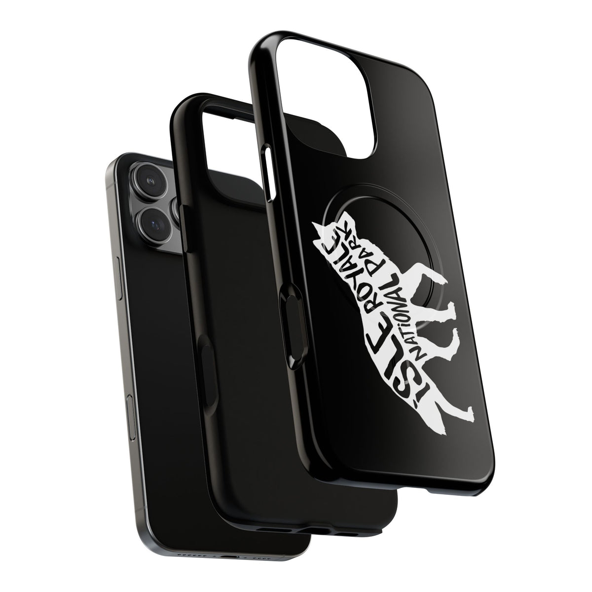 Isle Royale National Park iPhone Case with MagSafe - Wolf Design
