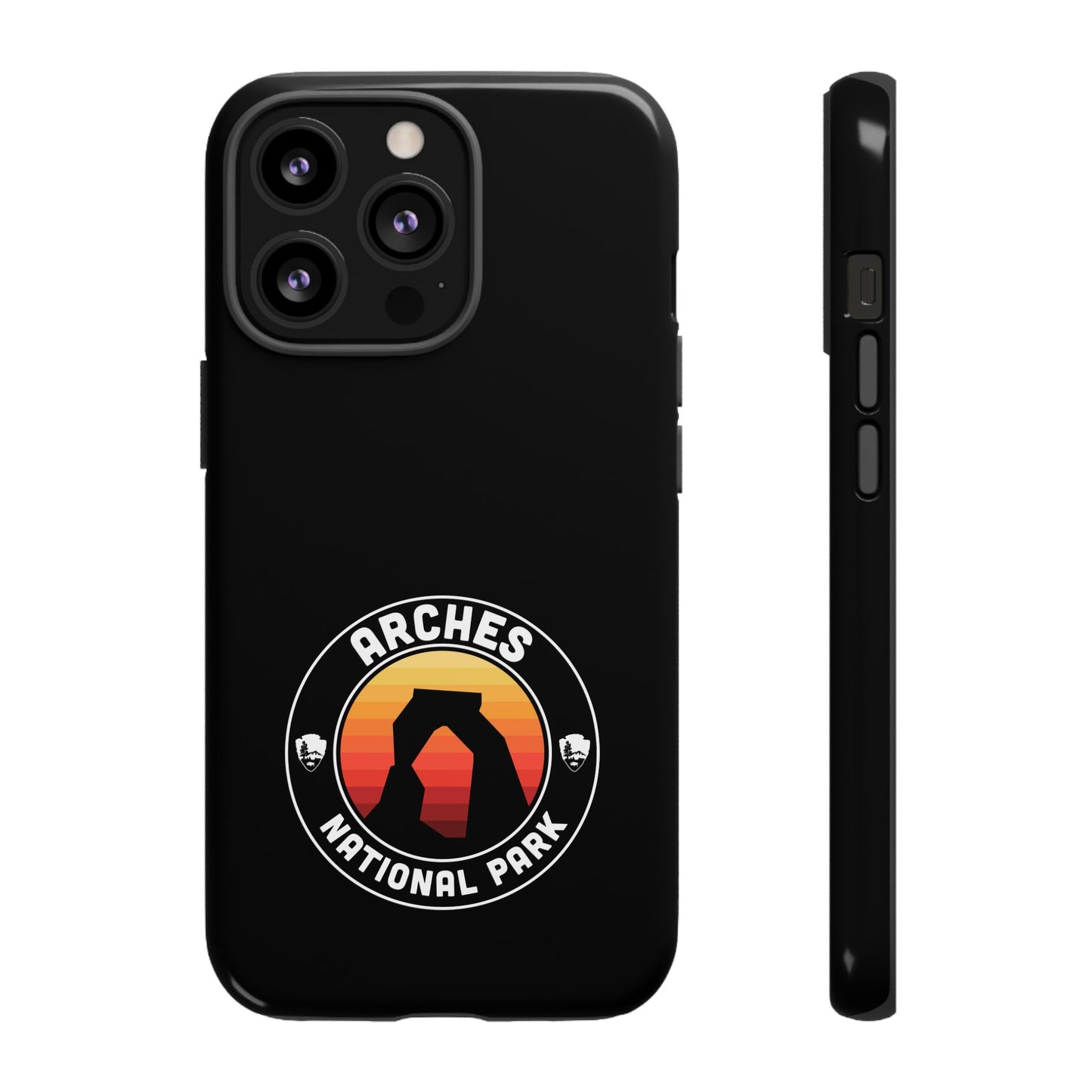 Arches National Park Phone Case - Round Emblem Design