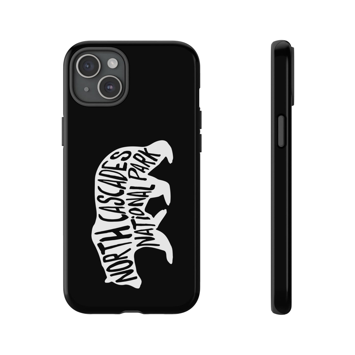 North Cascades National Park Phone Case - Black Bear Design