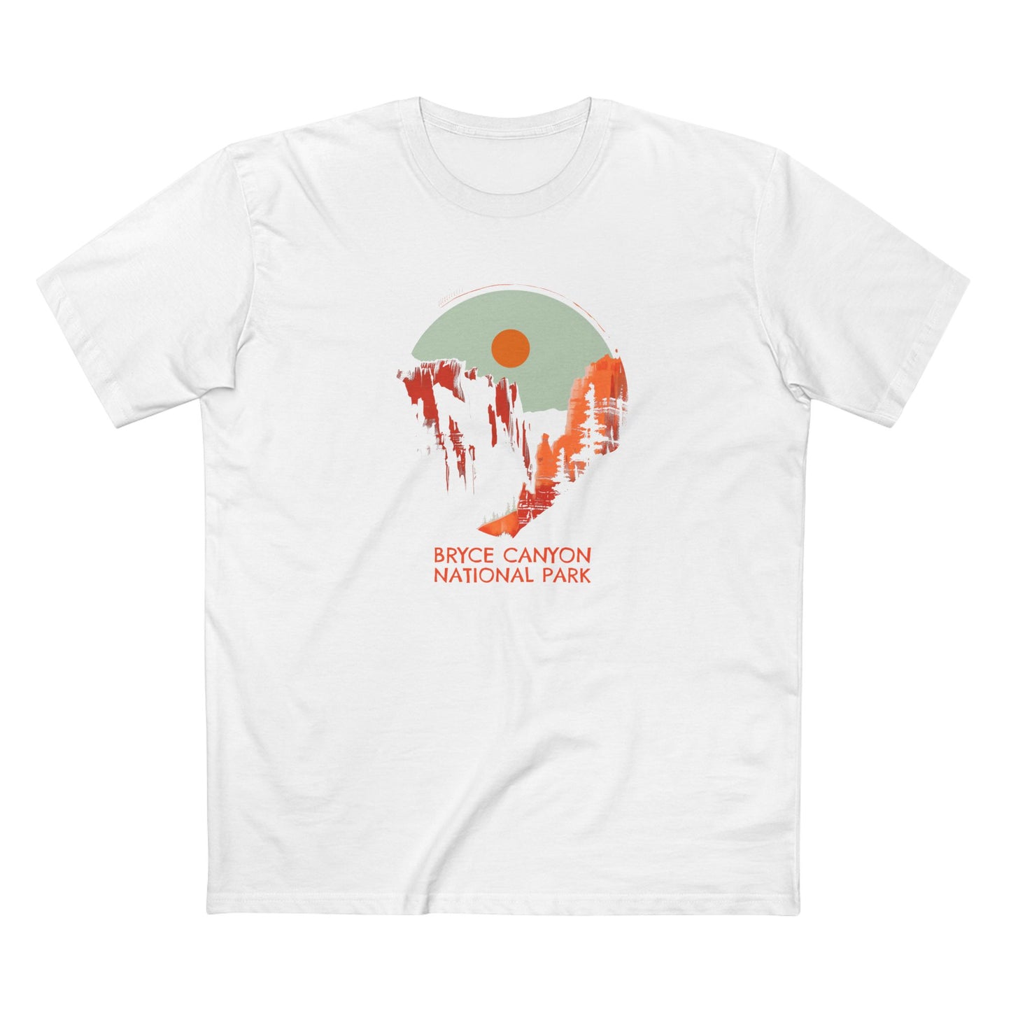 Bryce Canyon National Park T-Shirt - Sunset Hoodoos in White
