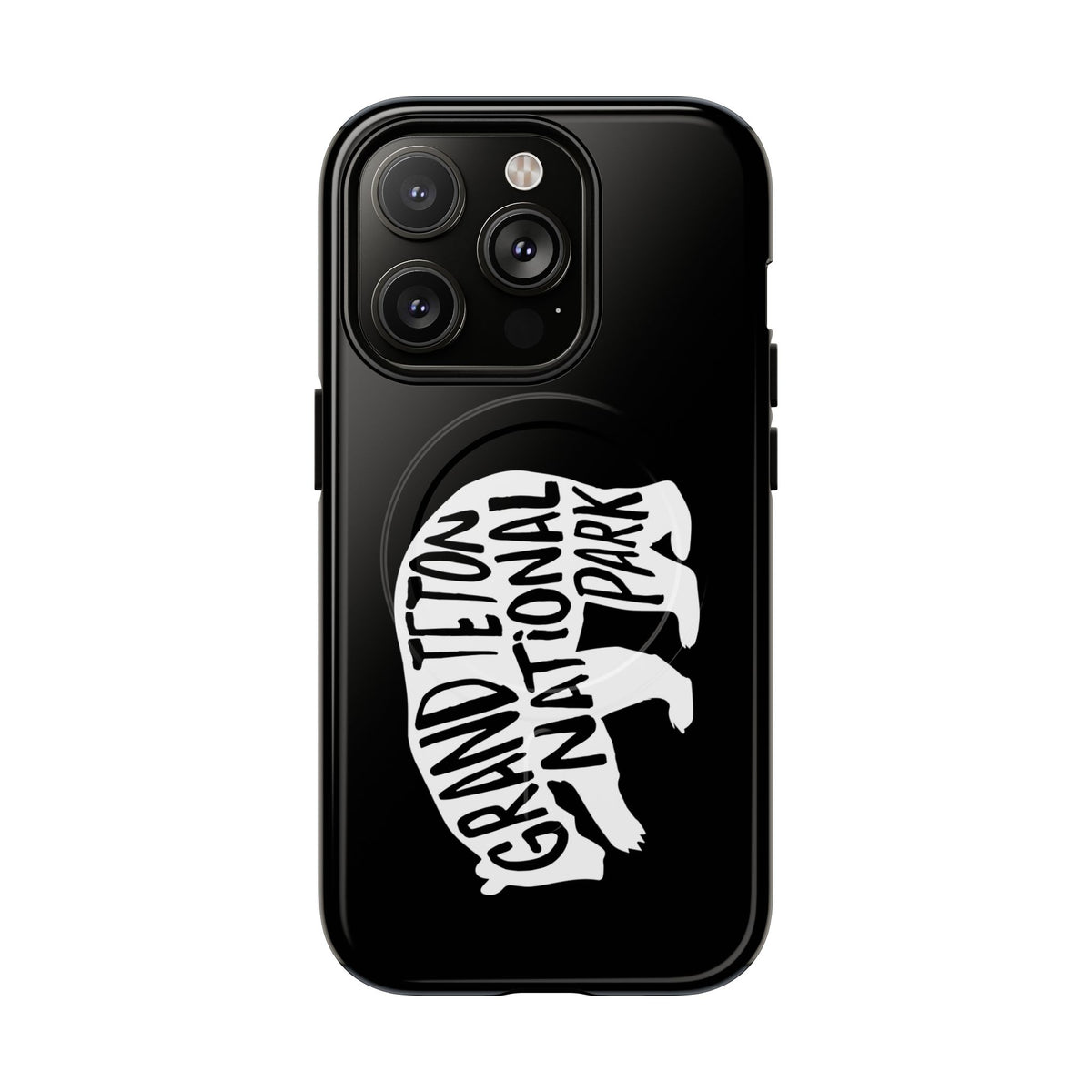 Grand Teton National Park iPhone Case with MagSafe - Grizzly Bear Design