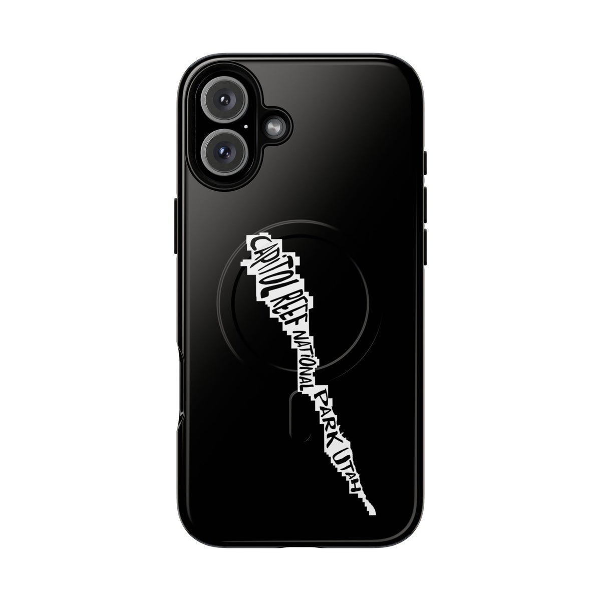 Capitol Reef National Park iPhone Case with MagSafe - Map Design