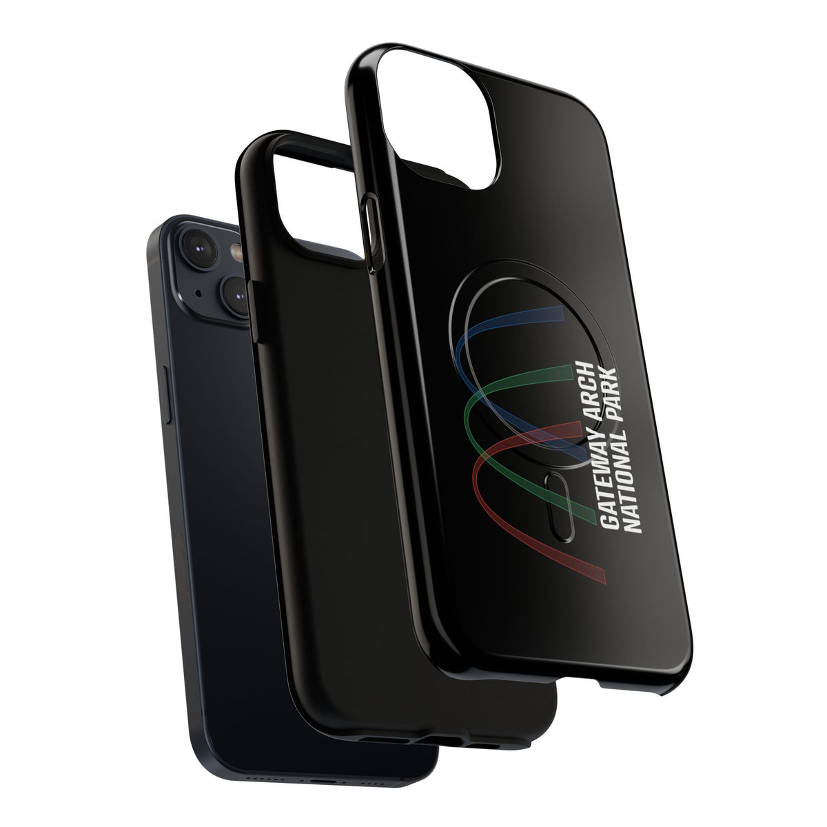 Gateway Arch National Park iPhone Case with MagSafe - Histogram Design