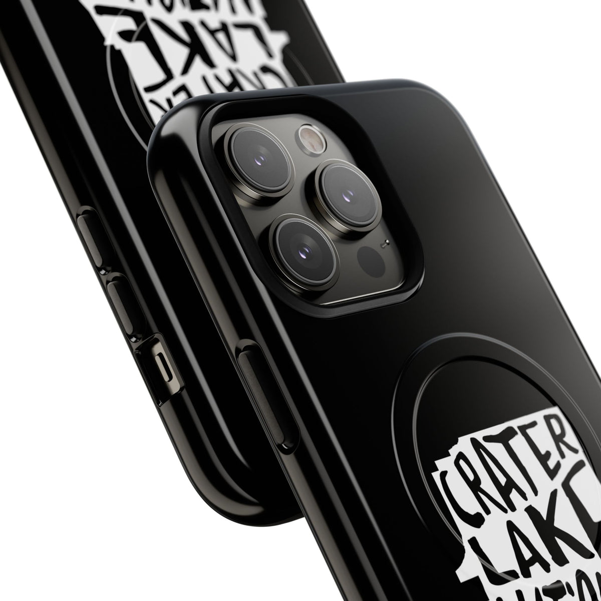 Crater Lake National Park iPhone Case with MagSafe - Map Design