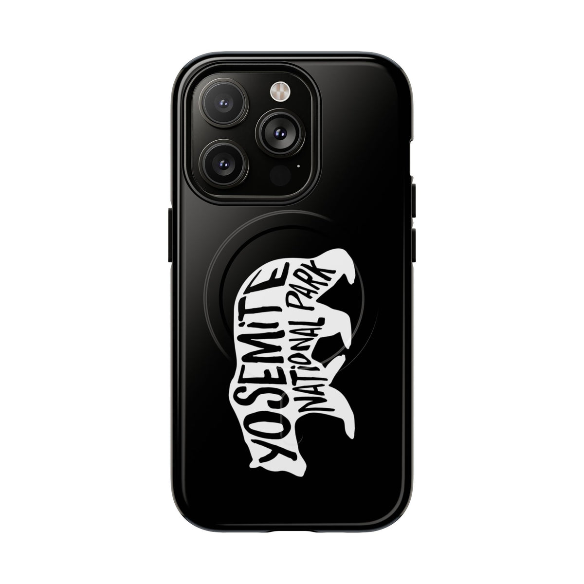 Yosemite National Park iPhone Case with MagSafe - Black Bear Design