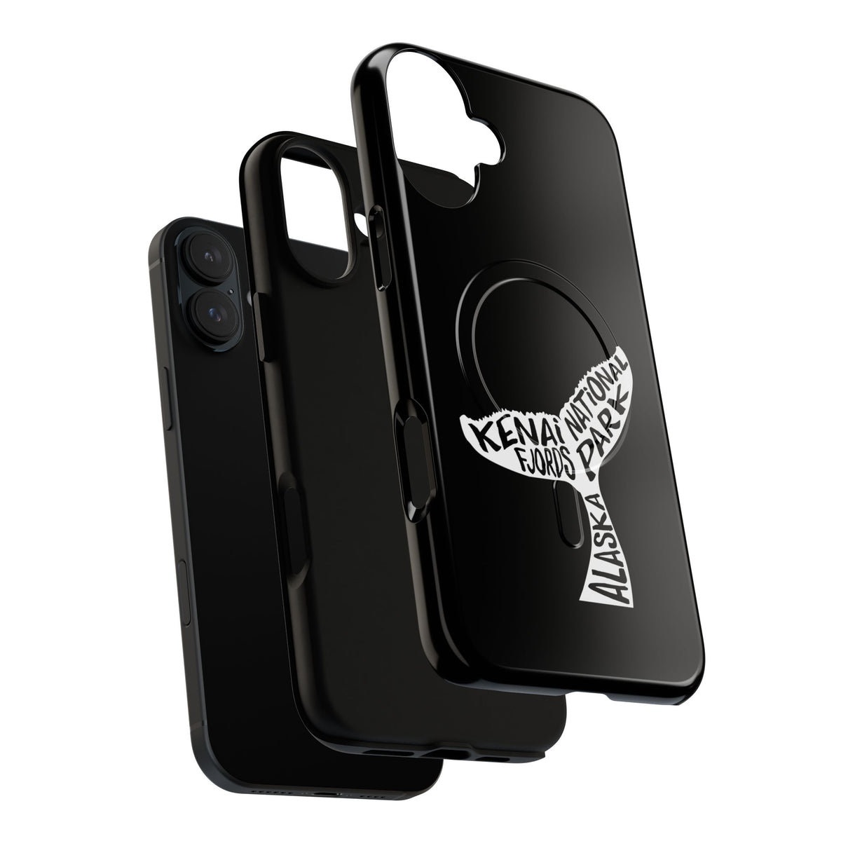 Kenai Fjords National Park iPhone Case with MagSafe - Humpback Whale Tail Design